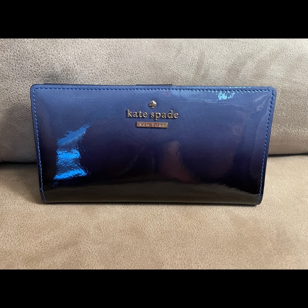 Kate Spade Stacy blue ombré wallet